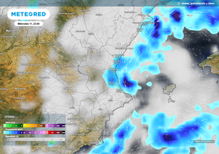 Nuestros mapas y la AEMET no cambian su predicción: las provincias de Valencia y Alicante en riesgo por lluvias fuertes