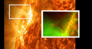 Nueva clase de explosión magnética solar