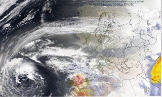 Nueva irrupción de polvo sobre zonas de la Península en Semana Santa