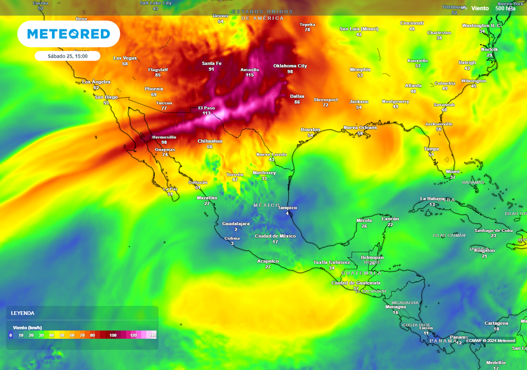 Viento a 5.8 kilómetros de altitud