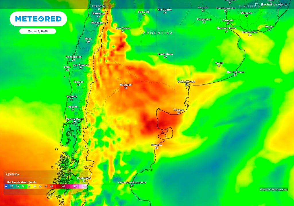 Alerta, Rafagas, Viento, Patagonia, Buenos Aires, Argentina