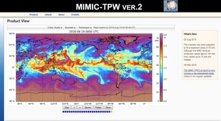 Nueva página web sobre agua precipitable y ríos atmosféricos
