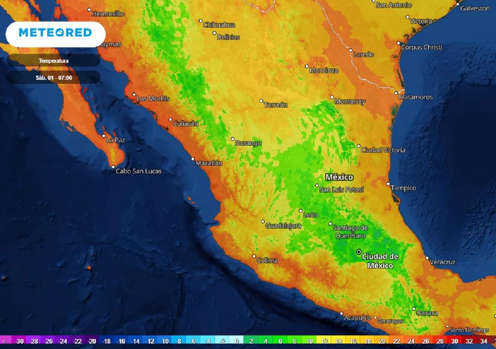 Modelo ECMWF - Temperaturas mínimas.