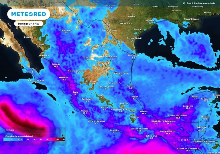 Nuevo cicl&oacute;n en formaci&oacute;n y el Monz&oacute;n favorecer&aacute;n intensas lluvias en el Istmo de Tehuantepec y Sierra Madre Occidental