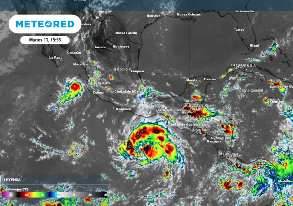 Depresión Se forma la depresión tropical 21-E en el Pacífico.