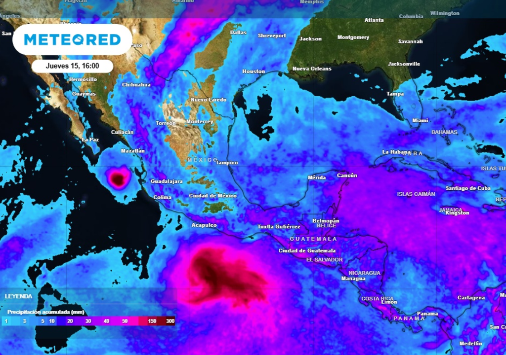 Rain Pronóstico de lluvias para este miércoles en México.