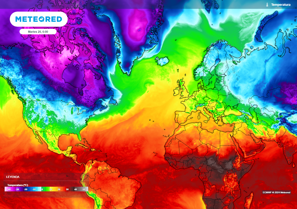 Temperaturas reguladas en el hemisferio norte Temperaturas reguladas en el hemisferio norte