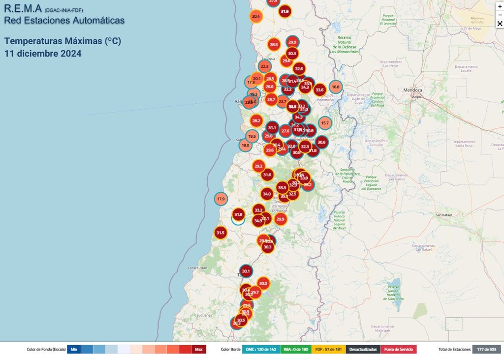temperaturas máximas registradas el día 11 de diciembre temperaturas máximas registradas el día 11 de diciembre