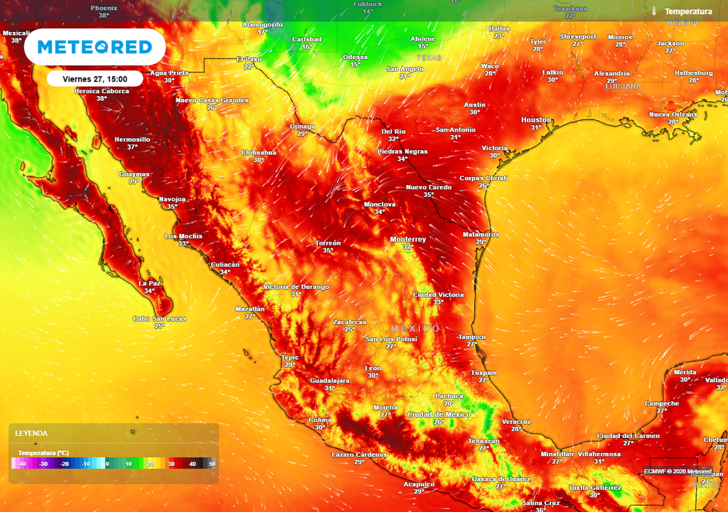 El calor seguirá el fin de semana en estados costeros, disminuyendo para refrescarse en el norte y centro (Altiplano).