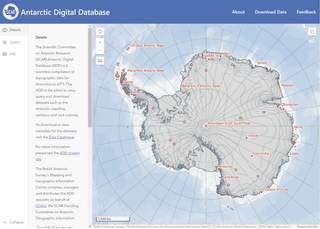 Nuevo mapa interactivo y digital de la Antártida disponible en abierto de la British Antarctic Survey