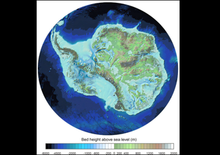 ¿Cómo se vería la Antártida al retirar los 27 millones de kilómetros cúbicos de hielo y de nieve?