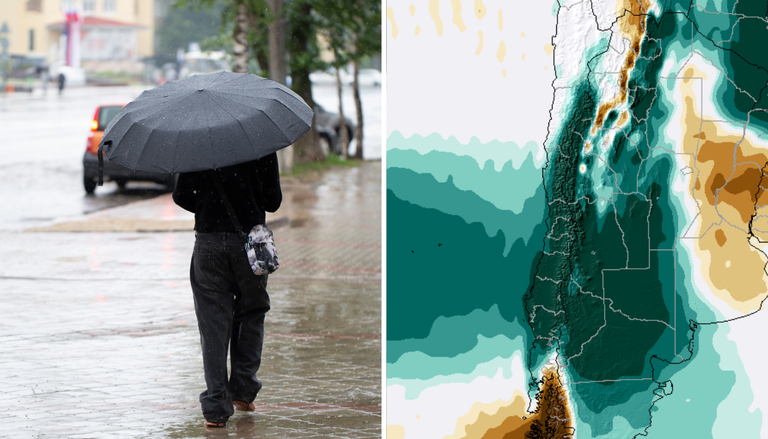 9 regiones de Chile con precipitaciones sobre el promedio: nuevo pron&oacute;stico de Meteored ratifica un octubre lluvioso
