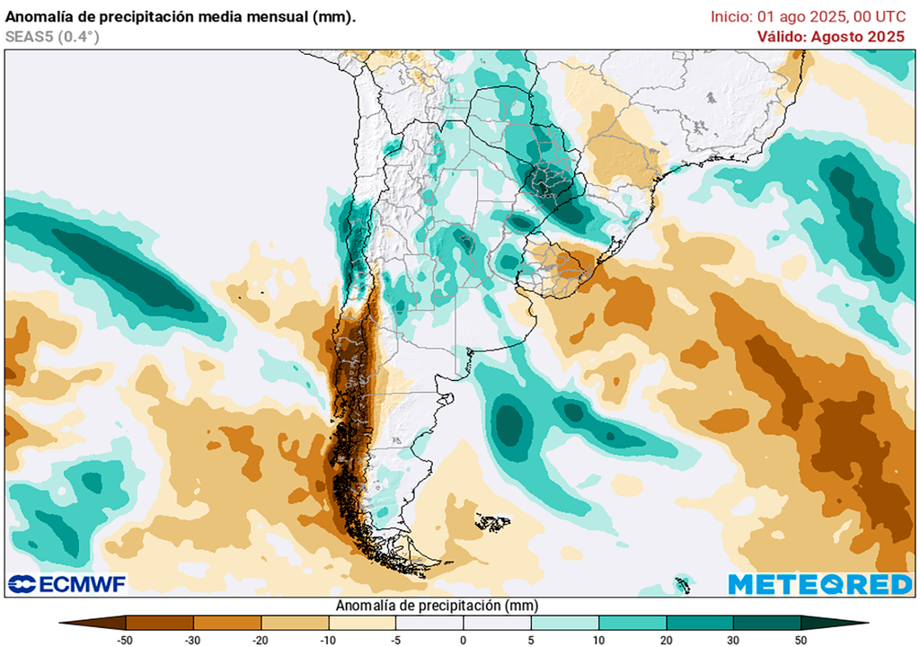 Lluvia, Agosto, Tendencia, Anomalía, Argentina, Pronostico, Invierno
