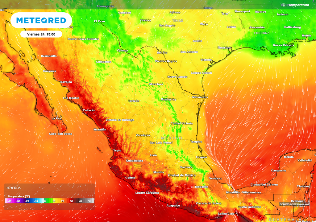 Pronóstico de temperaturas en grados Celsius Pronóstico de temperaturas en grados Celsius
