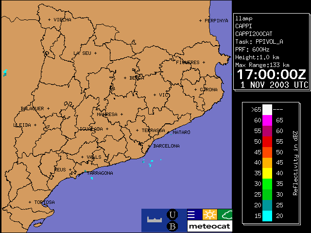 Nuevo radar del Servei Meteorologic de Catalunya,