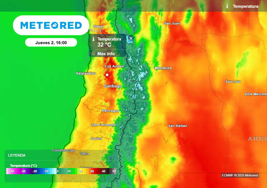 Temperaturas máximas