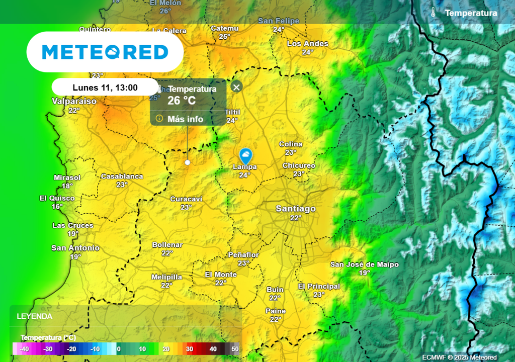 Temperaturas máximas Temperaturas máximas