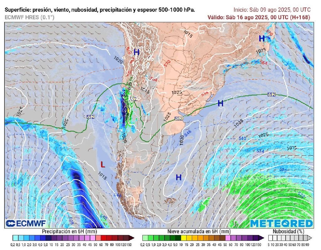 Precipitación prevista Precipitación prevista