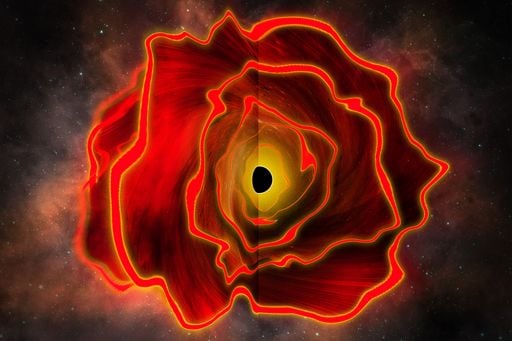 Los astr&oacute;nomos descubren un nuevo tipo de objeto astrof&iacute;sico: estrella agujero negro del tama&ntilde;o del Sistema Solar