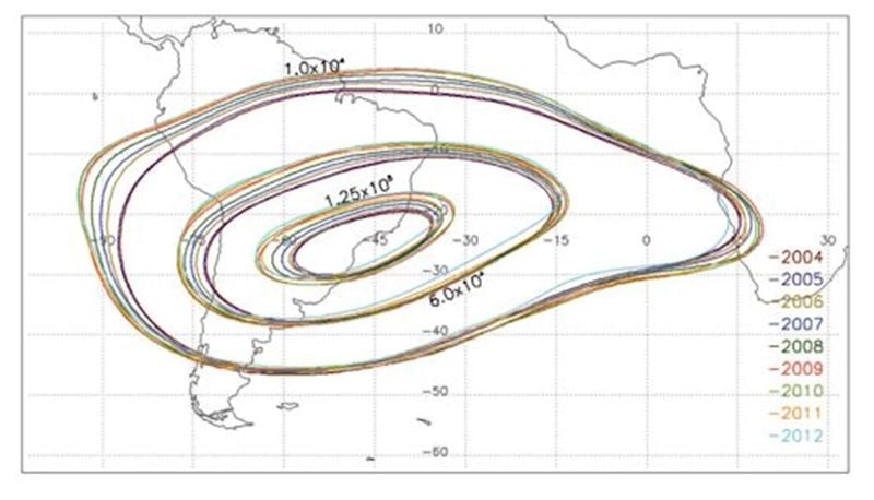Nuevos Mapas De La Anomalía Del Atlántico Sur, Saa