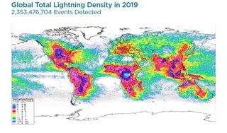 Nuevos mapas globales de descargas eléctricas de 2019