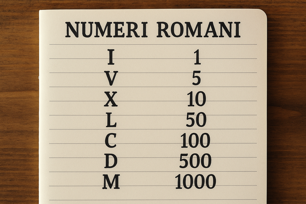 numeri romani numeri romani