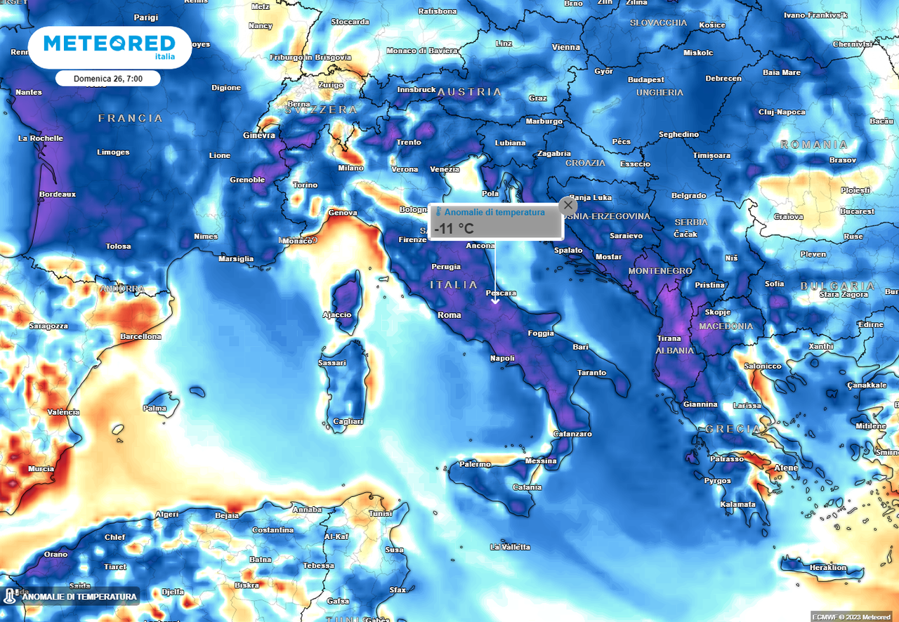 Weekend All'insegna Del Freddo E Maltempo. Ecco Le Aree Dove Sono ...