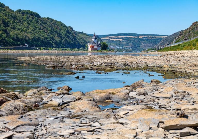 Nur noch 24 cm! Pegel Kaub bricht Jahrhundert-Rekord &ndash; seit 1905 gab es das nie! Wetterforscher: "Es wird schlimmer"