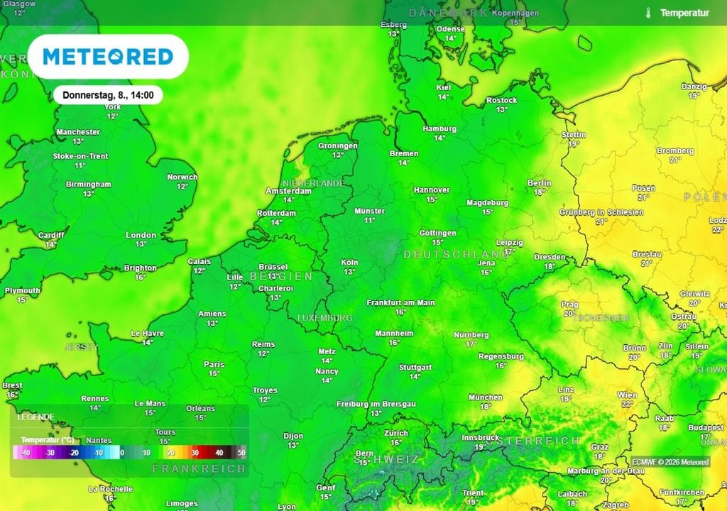 wetter, kalt, oktober Der Oktober kühlt in den kommenden Woche deutlich ab. Tageswerte um 20 Grad sind dann eher die Ausnahme.