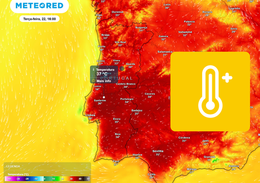 O calor intensifica-se novamente: onde poder&atilde;o ser atingidos os valores mais elevados?