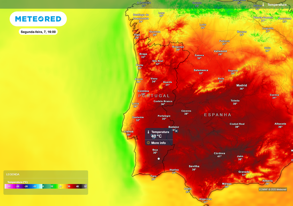 temperatura do ar à superfície temperatura do ar à superfície
