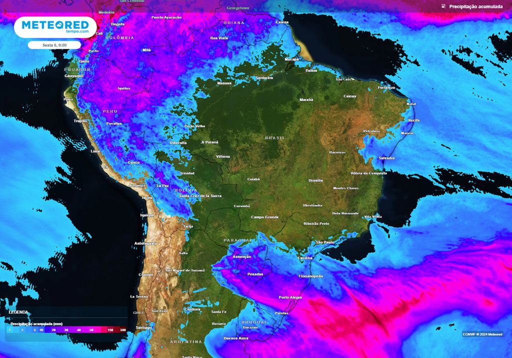 acumulado de precipitação