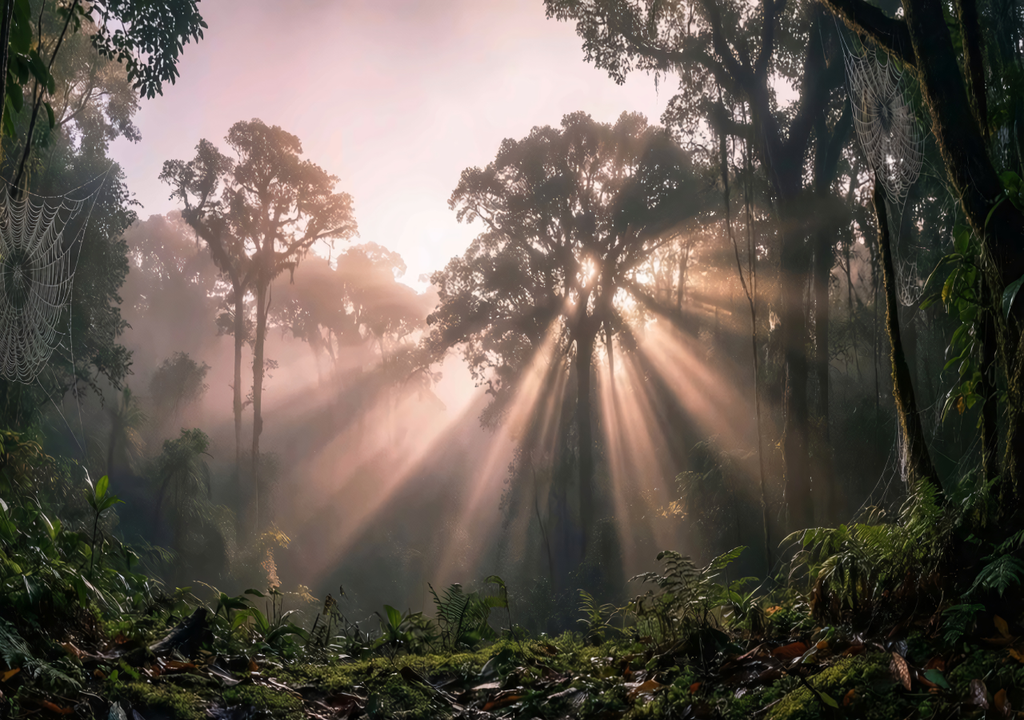Embora esta tenha sido encontrada no Equador, investigadores descobriram fotos de aranhas semelhantes com mimetismo fúngico em várias partes do mundo através da internet.