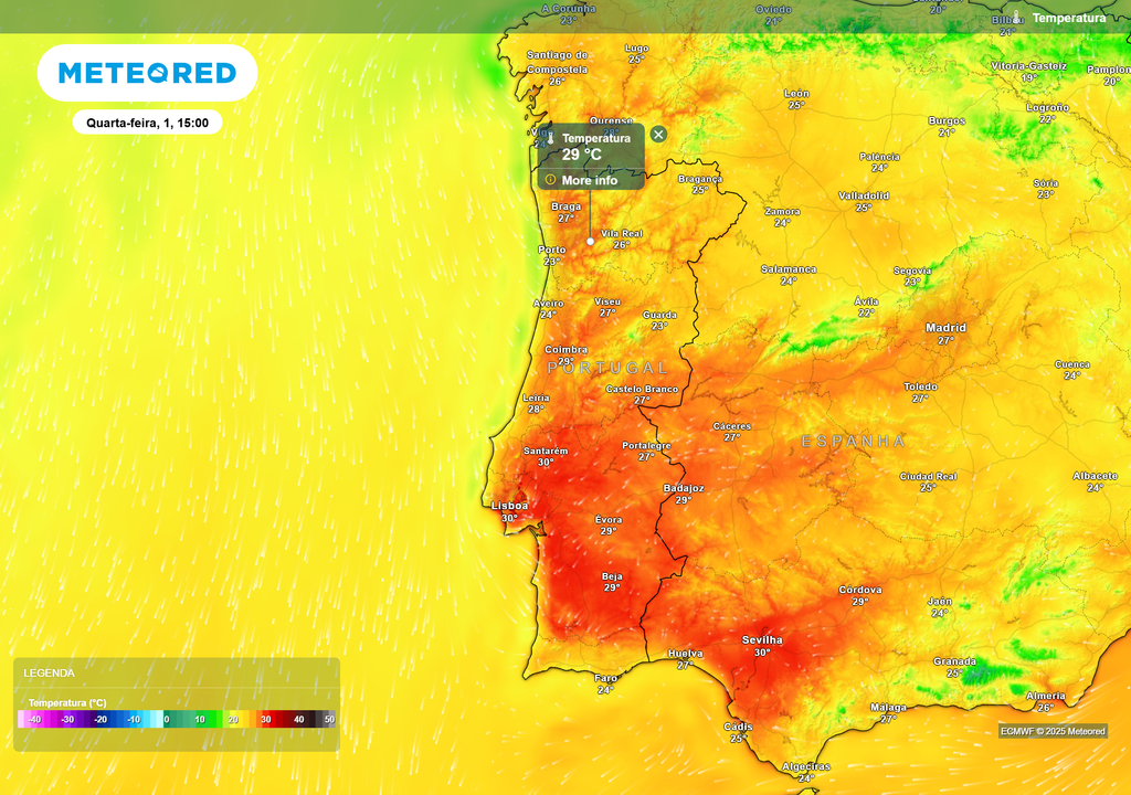temperatura do ar à superfície temperatura do ar à superfície