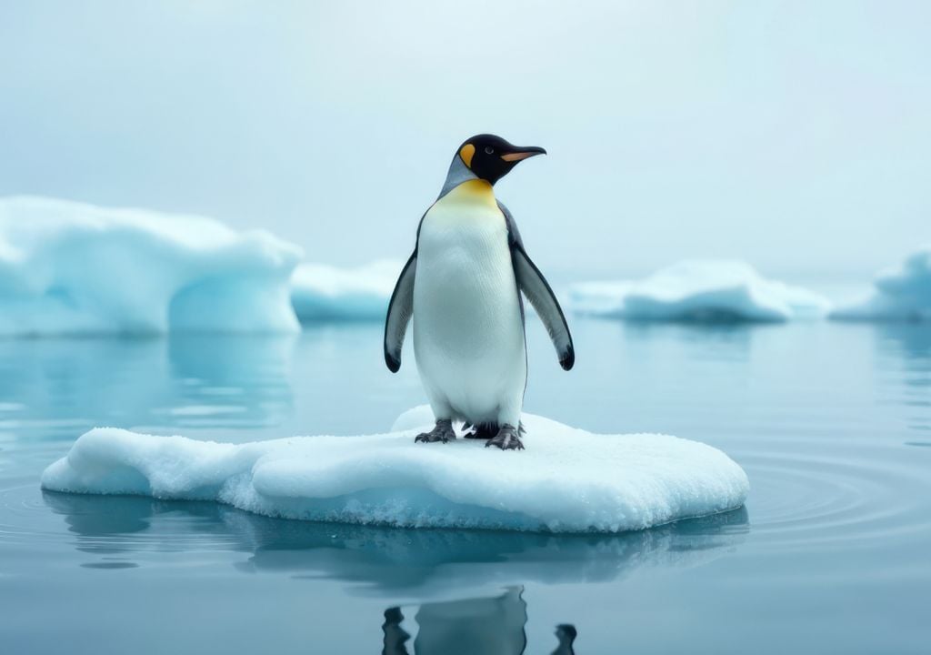 Pinguim no gelo (IA) Pinguim no gelo (IA)