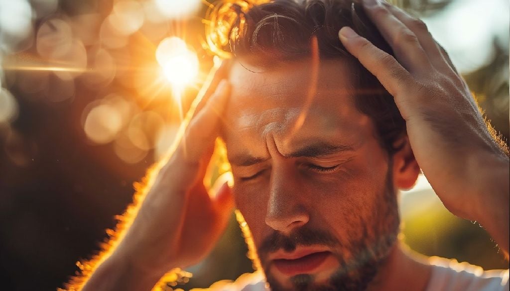 Calor extremo O calor extremo pode ter como consequência fortes dores de cabeça