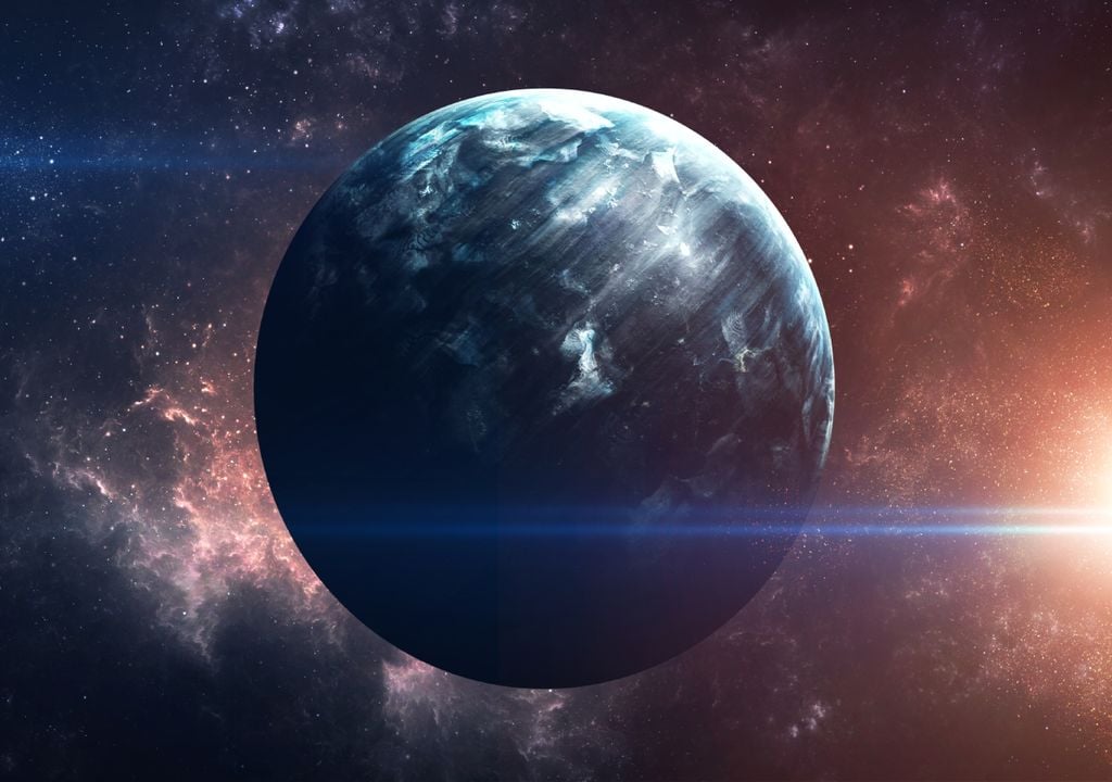 Imagen artística del hipotético planeta nueve