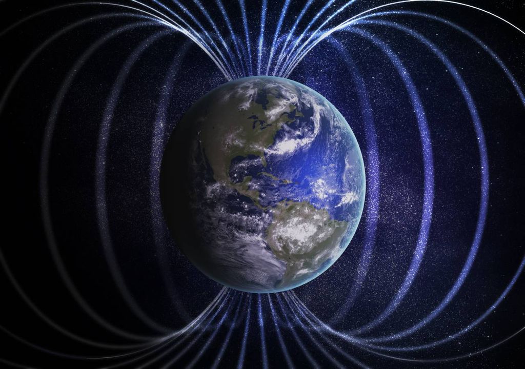 Campos magnéticos e polos da Terra