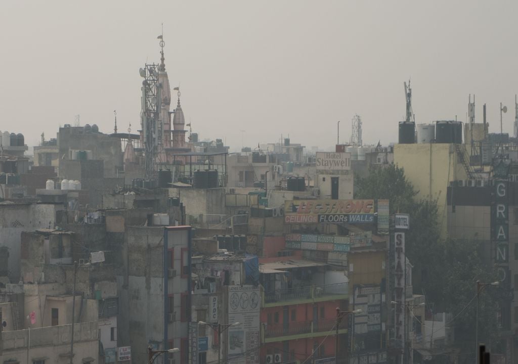 Smog em Nova Deli; Índia