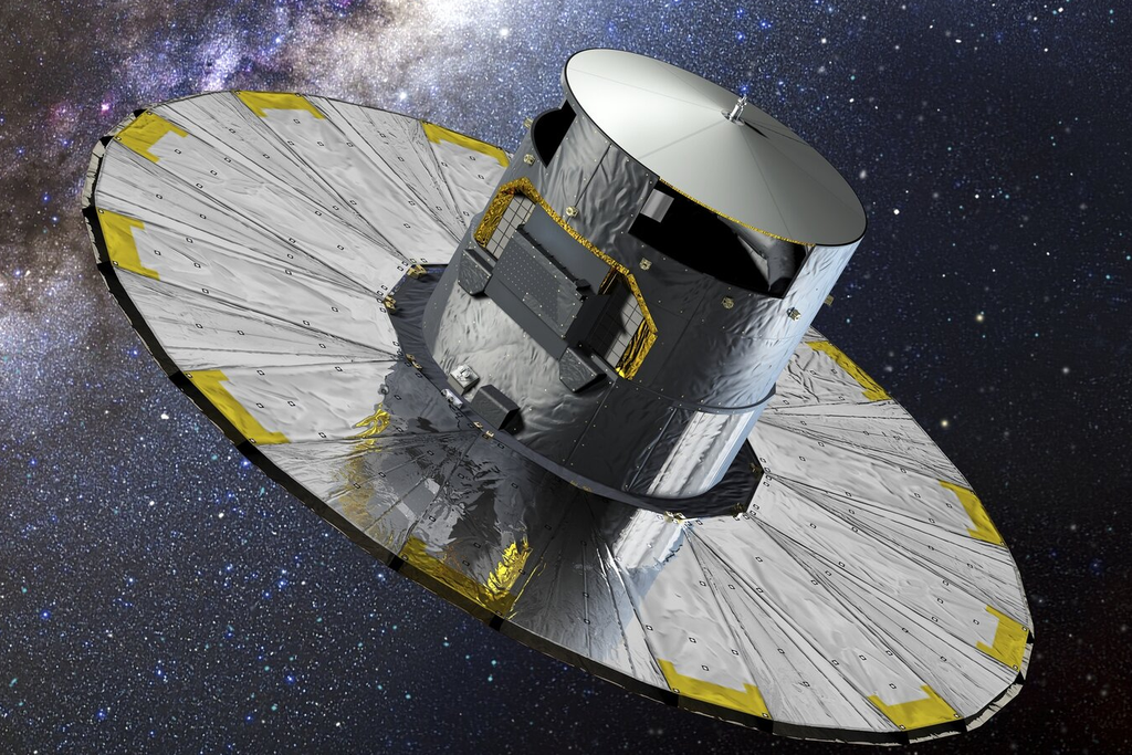 Observações precisas de distância, brilho e movimento obtidas pela missão Gaia da European Space Agency permitem estimar com alta precisão a idade de estrelas antigas. Crédito: ESA