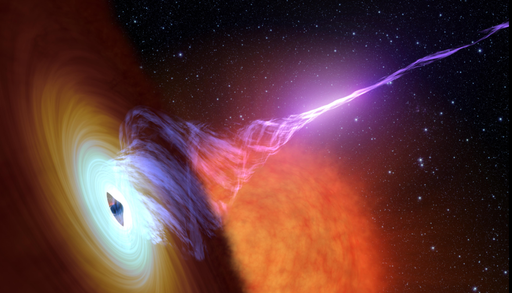 Astr&ocirc;nomos descobrem padr&atilde;o universal em jatos de buracos negros