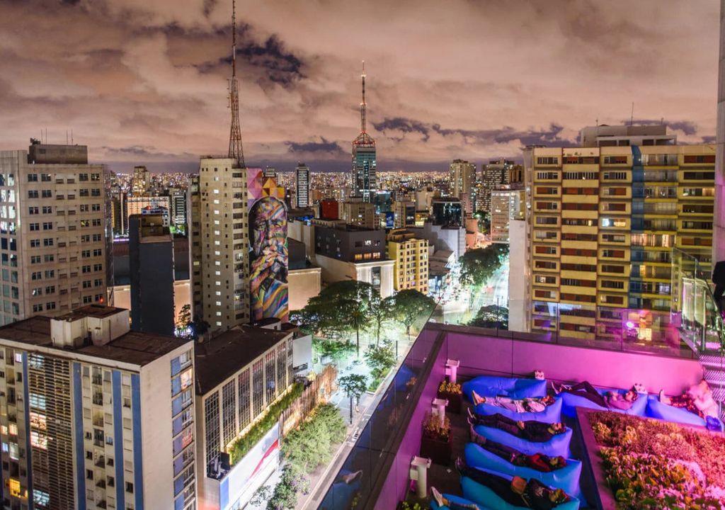 Vista do mirante do SESC Paulista.