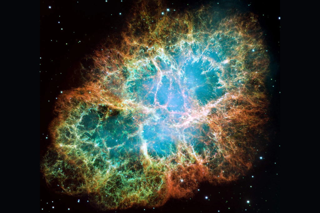 A Nebulosa do Caranguejo é um dos objetos astronômicos mais antigos já registrados pela humanidade e permanece como um dos mais famosos da Astronomia. Crédito: NASA