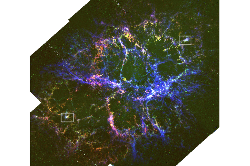 O telescópio Hubble acompanhou a evolução da Nebulosa do Caranguejo ao longo de 25 anos, revelando sua dinâmica em detalhes. Crédito: Blair et al. 2026