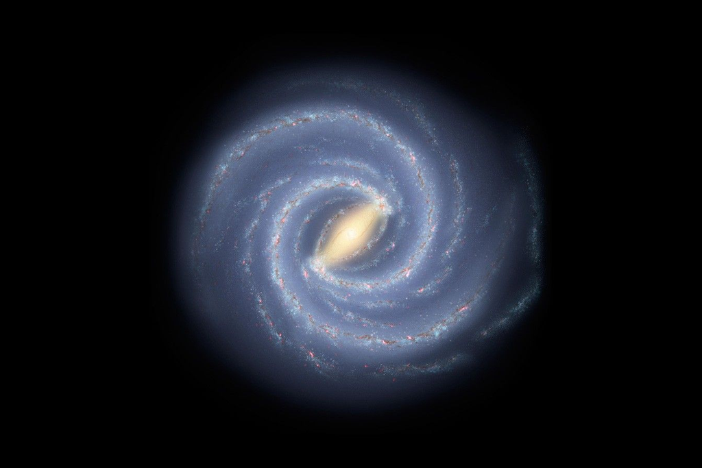 Con este estudio se pudo determinar qué región entre el centro y las partes externas es posible que se desarrolle la vida en una galaxia. Crédito: NASA