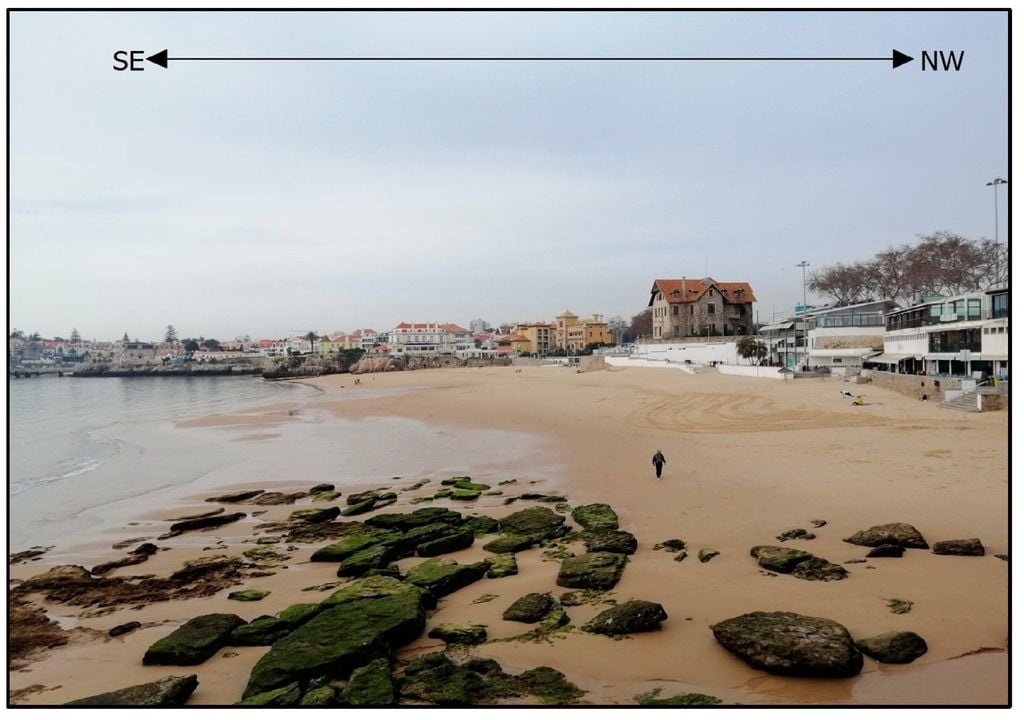 Fotografia atual (2022) da praia da Conceição-Duquesa Fotografia atual (2022) da praia da Conceição-Duquesa