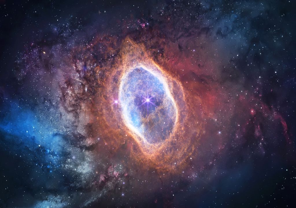 imagens capturadas pelo telescópio James Webb; imagem ilustrativa