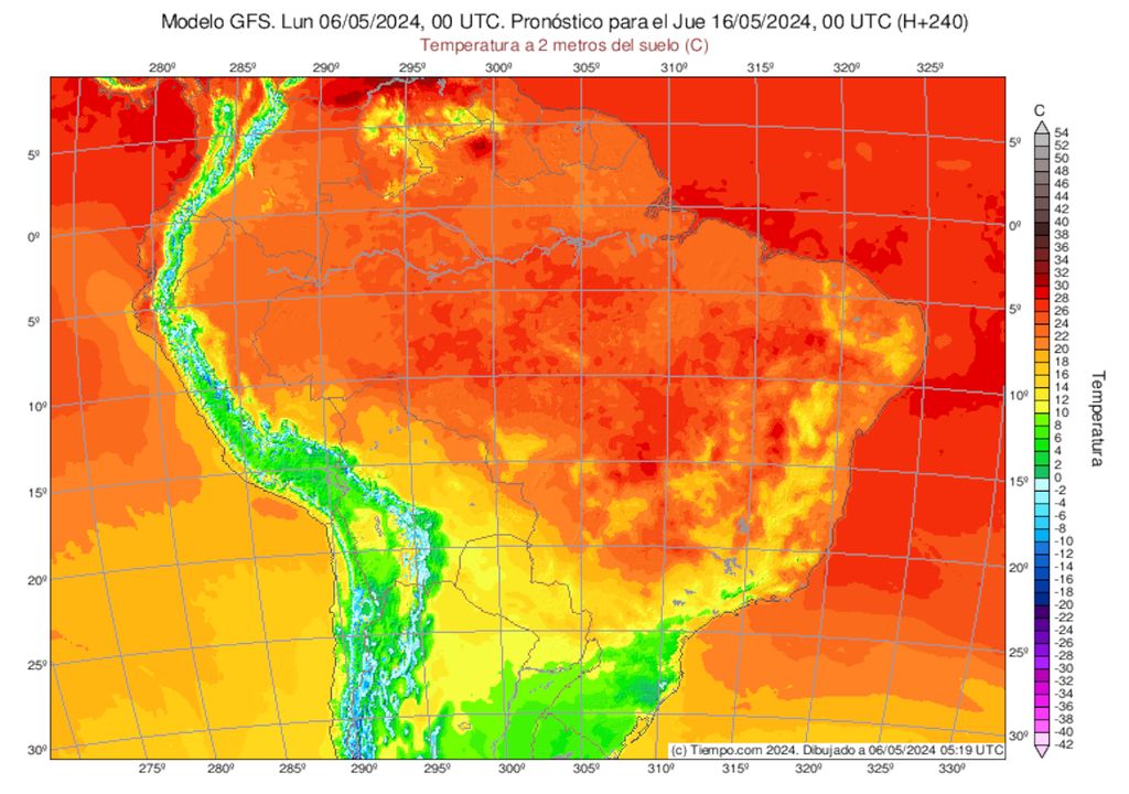 Previsão de temperaturas mínimas para Quinta-feira (16) da semana que vem. Previsão de temperaturas mínimas para Quinta-feira (16) da semana que vem.