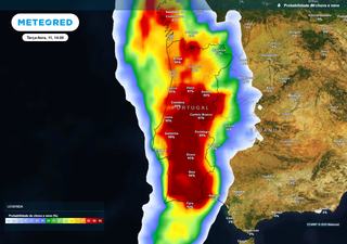 O tempo na próxima semana em Portugal: espera-se a chegada de uma frente fria na terça-feira. Eis os seus efeitos