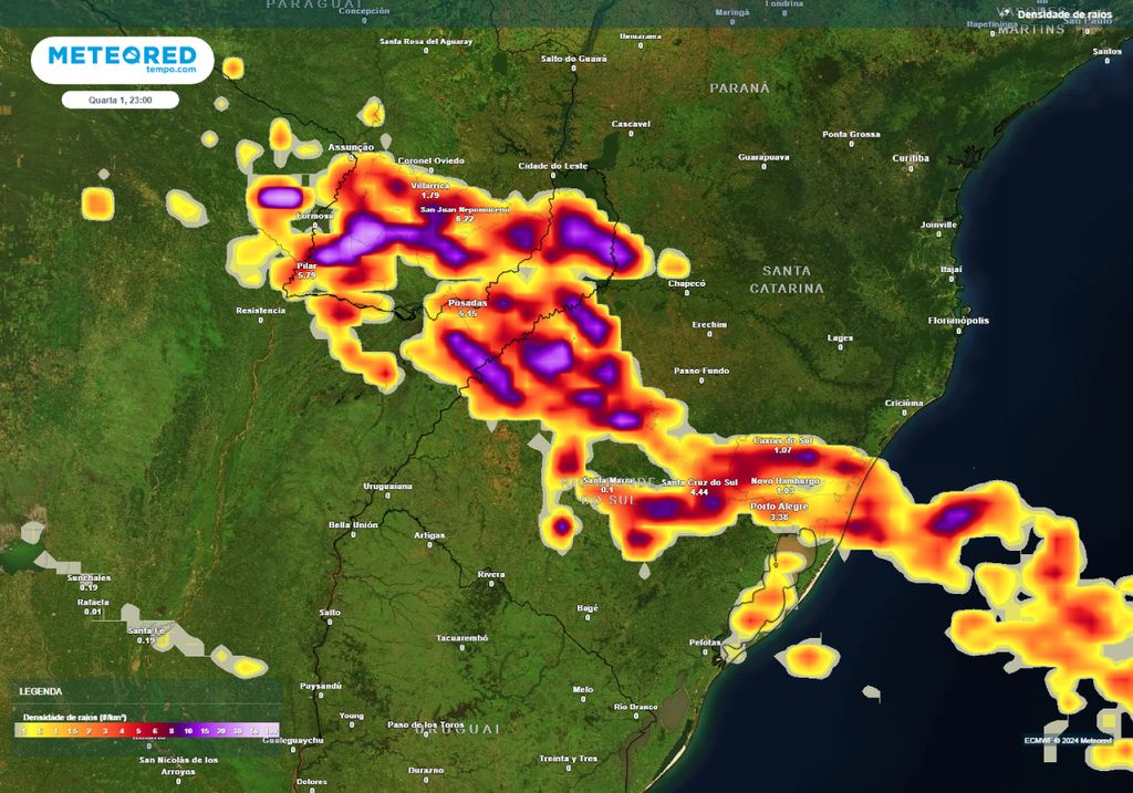 alerta de tempo severo Rio Grande do Sul